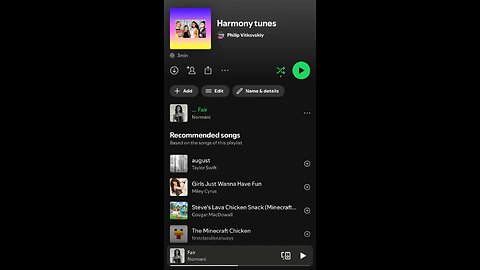 This is my backup account on Spotify called harmony tunes it’s all fifth harmony songs