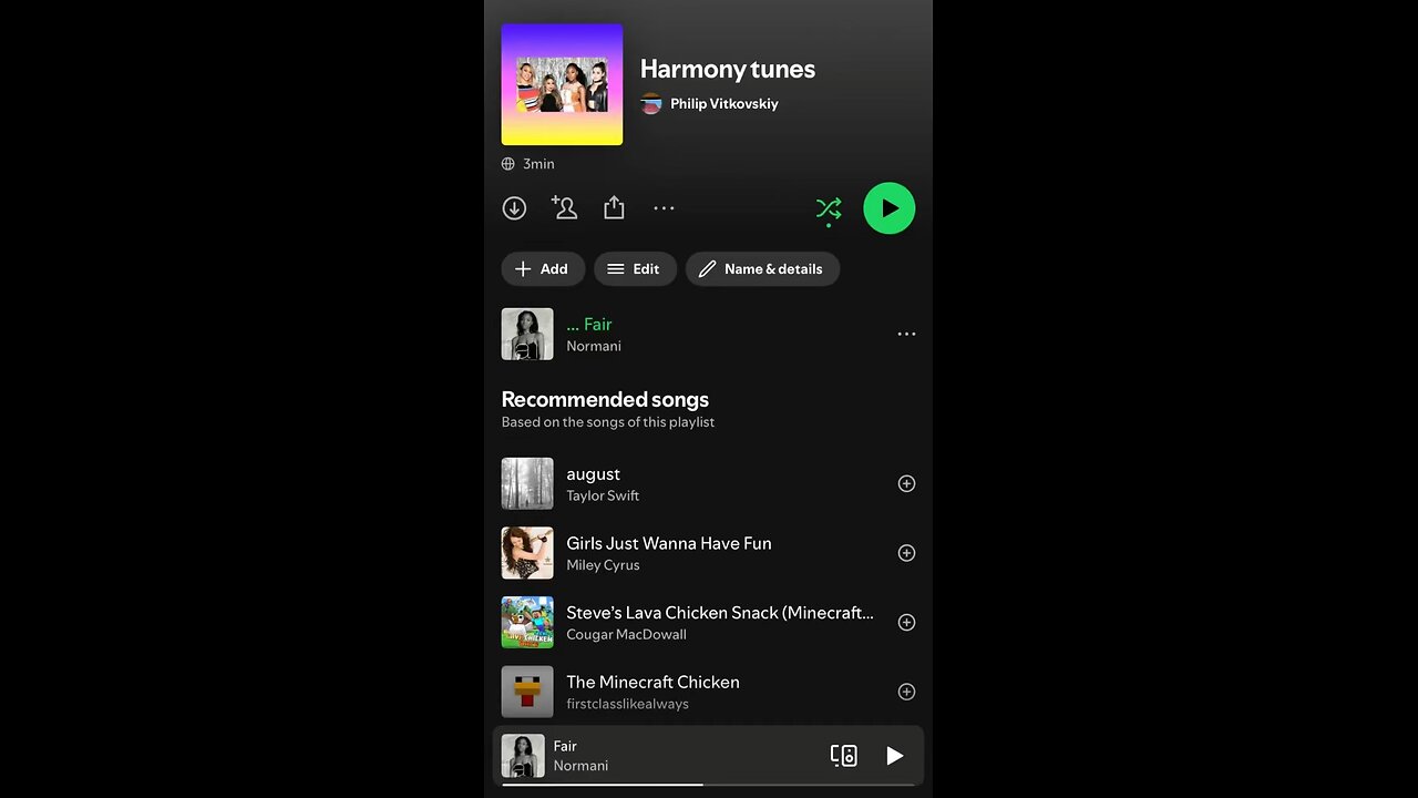 This is my backup account on Spotify called harmony tunes it’s all fifth harmony songs