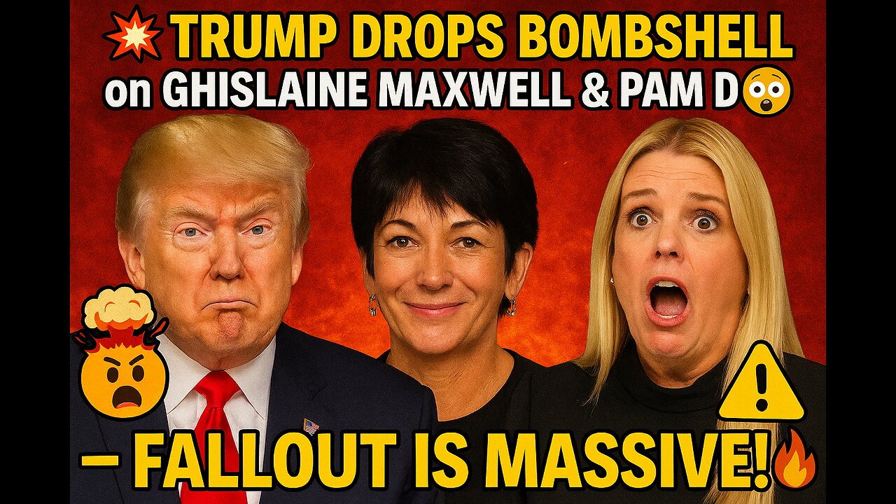 💥 Trump Drops BOMBSHELL on Ghislaine Maxwell & Pam Bondi 😱 — Fallout Is Massive! 🔥⚠