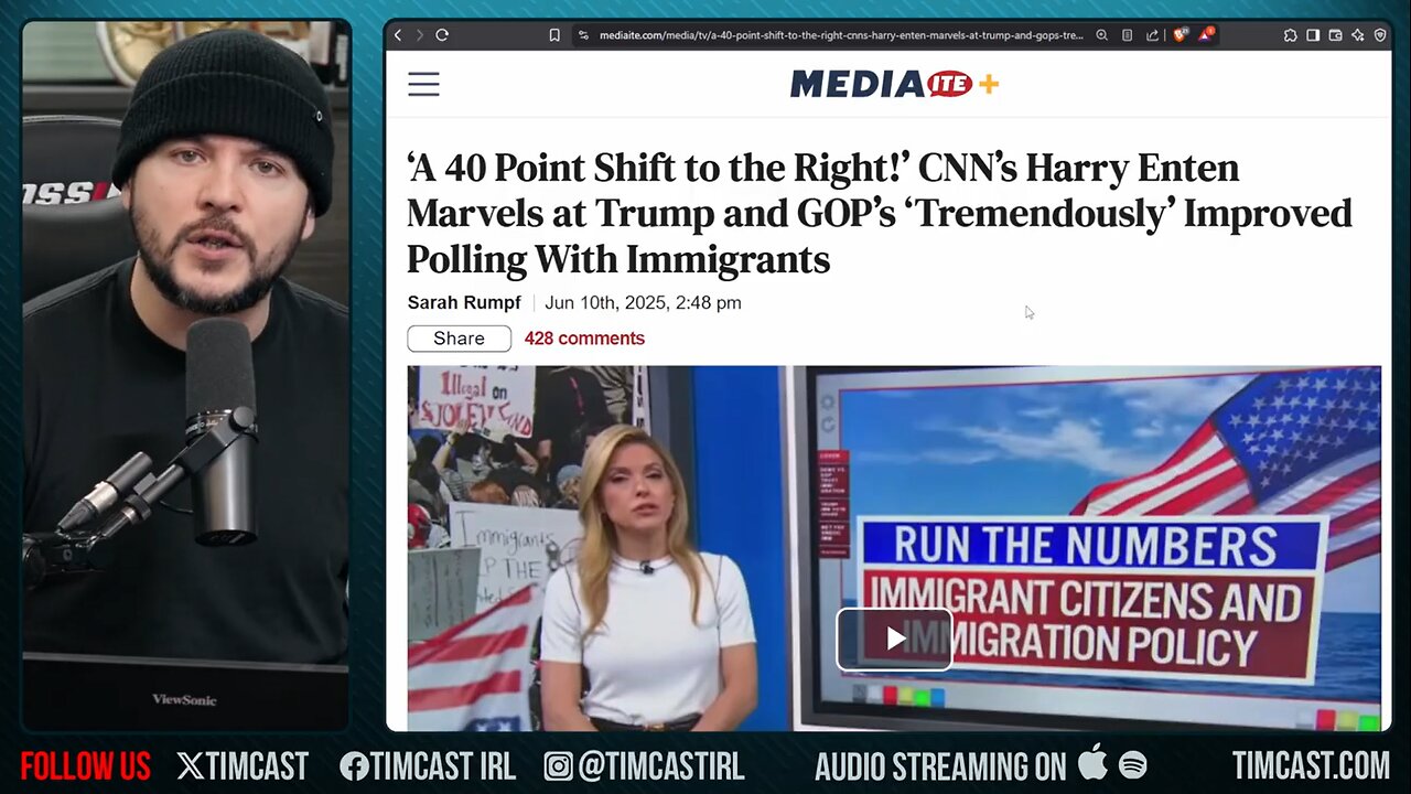 CNN Shocked AGAIN After Polls Show 40 POINT SWING To Trump On Immigration, Migrants LOVE TRUMP