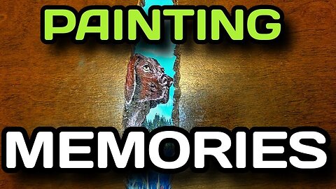 Man's Best Friend! A Chocolate Labrador Retriever Feather Painting {Painting a Memory for a Client}