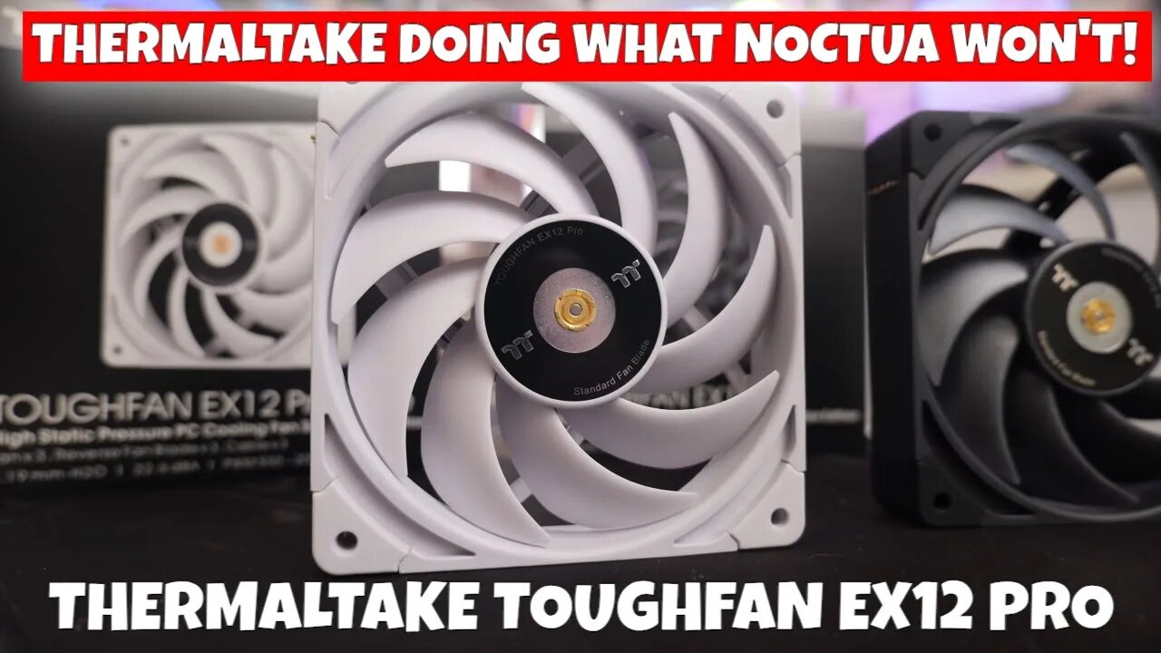 Thermaltake Finally Delivers! Toughfan EX12 Pro Magnetic Swappable Fan Blade In White (Or Black)