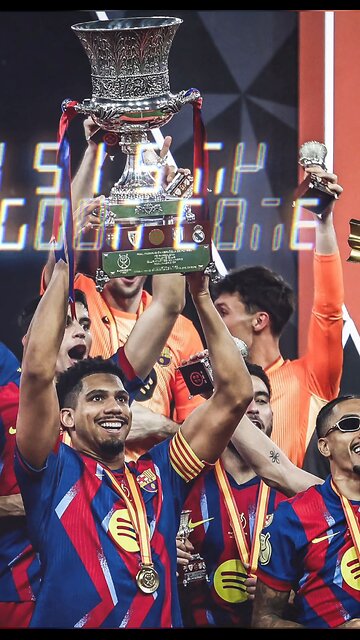 FC Barcelona won Spanish Supercopa against Real Madrid #fcbarcelona #football #fifa #spain #españa