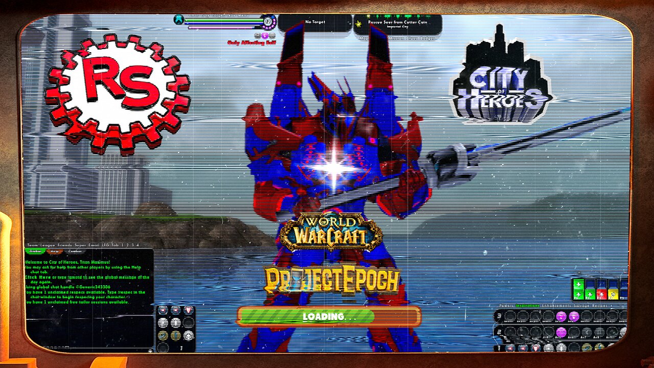 Get A Life Livestream - Project Epoch: Loading - City Of Heroes - World Of Warcraft