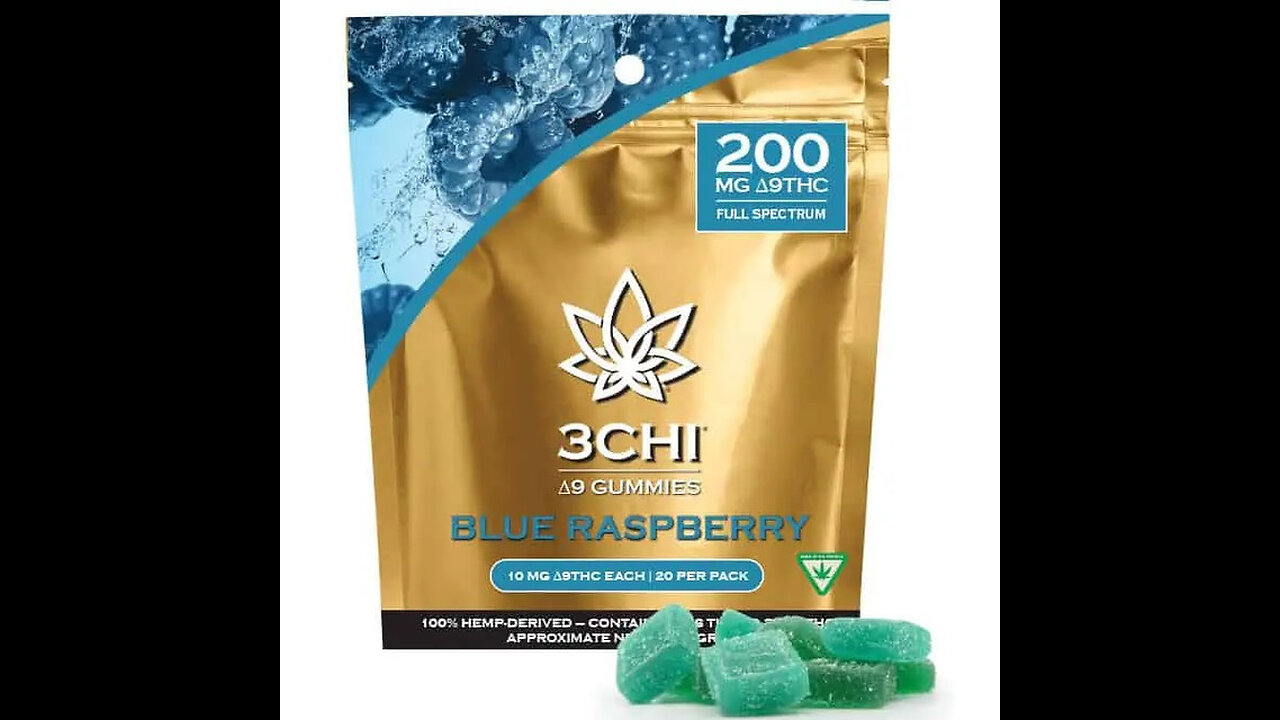 3CHI THC Blue Raspberry Gummies