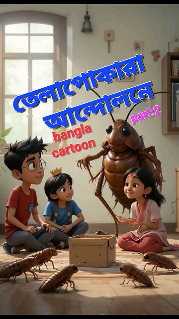 তেলাপোকার বিপ্লব! 🦗😂 | The Cockroach Rebellion | Funny cartoon| part:2