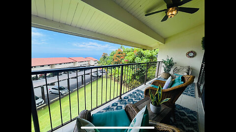 KONA COFFEE VILLAS D336 - 2BD/2BA TURNKEY FURNISHED TOP FLOOR END UNIT CONDO FOR SALE