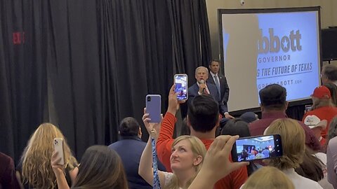 Governor Greg Abbott addresses the Texas Young Republican Federation Convention 2022
