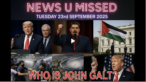 CHARLIE WARD W/ NEWS U MISSED TUESDAY 23RD SEPTEMBER 2025. WHO IS JOHN GALT?
