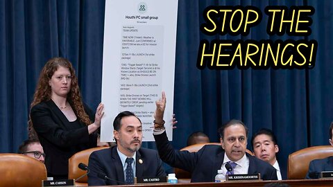 I'm Done With Congressional Hearings