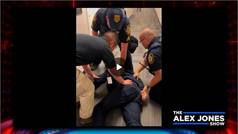 Sen. Alex Padilla Thrown To The Ground & Handcuffed After Trying To Crash Homeland Security Sec.