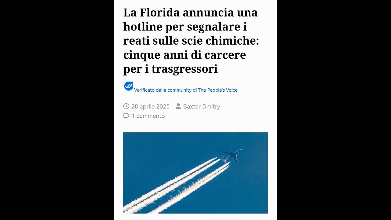 GEOINGEGNERIA - FLORIDA: 5 ANNI DI CARCERE PER CHI IRRORA (27/4/2025)