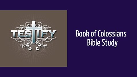 Bible study book of Colossians