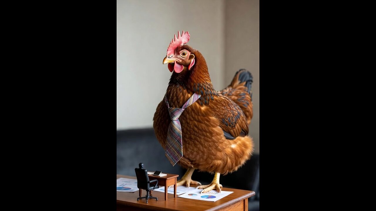 Hen Office Report Time! 🐔📝💼