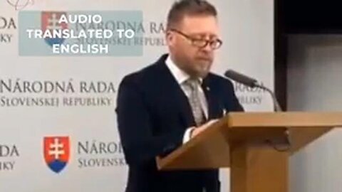 "Slovak MP Claims: COVID-19 Vaccinated Individuals Could Be Classified as GMOs"
