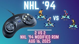 NHL '94 2v2 CUSTOM ROM - Yzerman & Fedorov vs. Gretzky & Kurri! (Detroit vs. Edmonton OT THRILLER!)