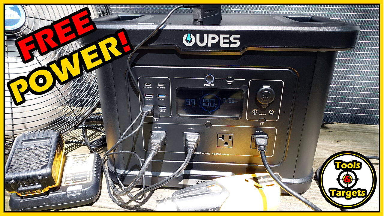 Be Prepared!...POWER To Go, With The Oupes Exodus 2400 Portable Power Station!