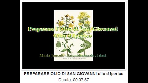 PREPARARE OLIO DI SAN GIOVANNI olio d'Iperico