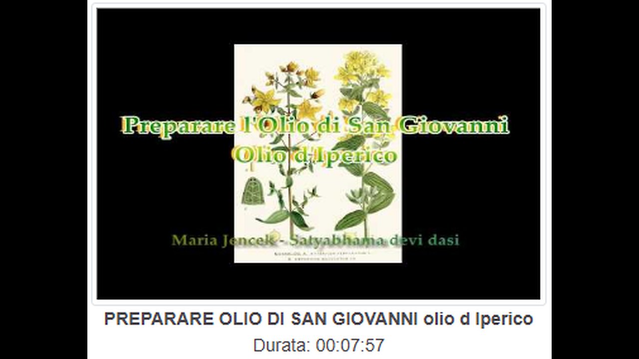 PREPARARE OLIO DI SAN GIOVANNI olio d'Iperico