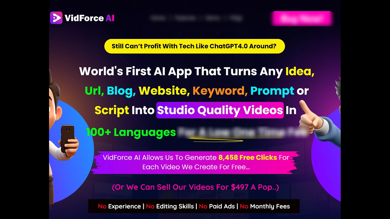VidForce AI Review: Transform Any URL, Website, Keyword, or Script into Stunning Videos