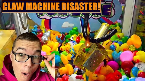 Claw Machine FAIL: Breaks Right Before The Jackpot!
