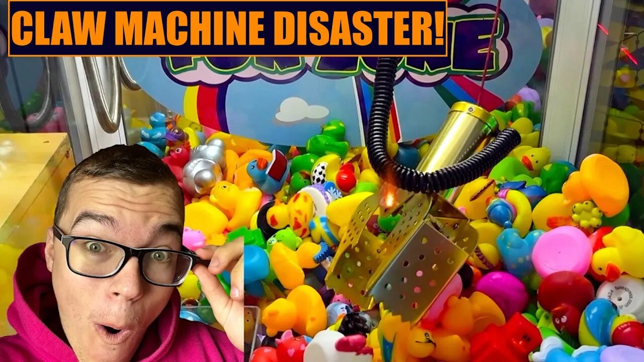 Claw Machine FAIL: Breaks Right Before The Jackpot!