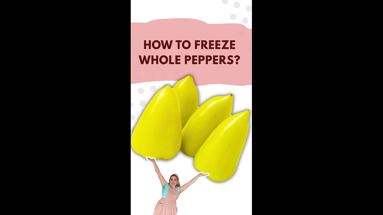 HOW TO FREEZE WHOLE PEPPERS | No Waste, Long-Term Storage Hack