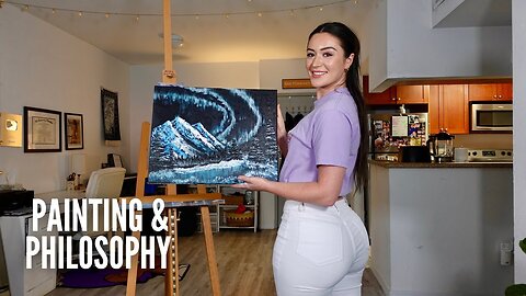 I Tried to Paint Like Bob Ross: Northern Lights!