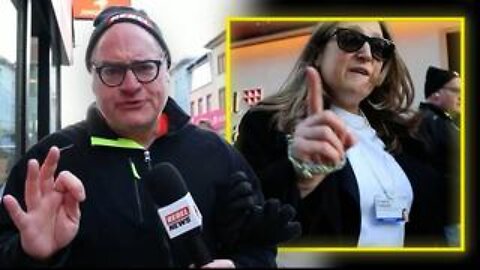 EXCLUSIVE DAVOS CONFRONTATION: Zelensky's WEF Puppet Master, Chrystia Freeland Run From Reporters!