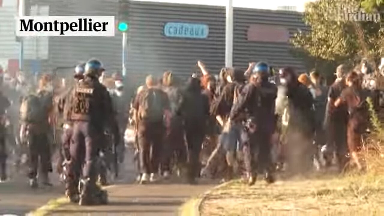 Demonstrators scuffle with police amid 'Block Everything' protests across France