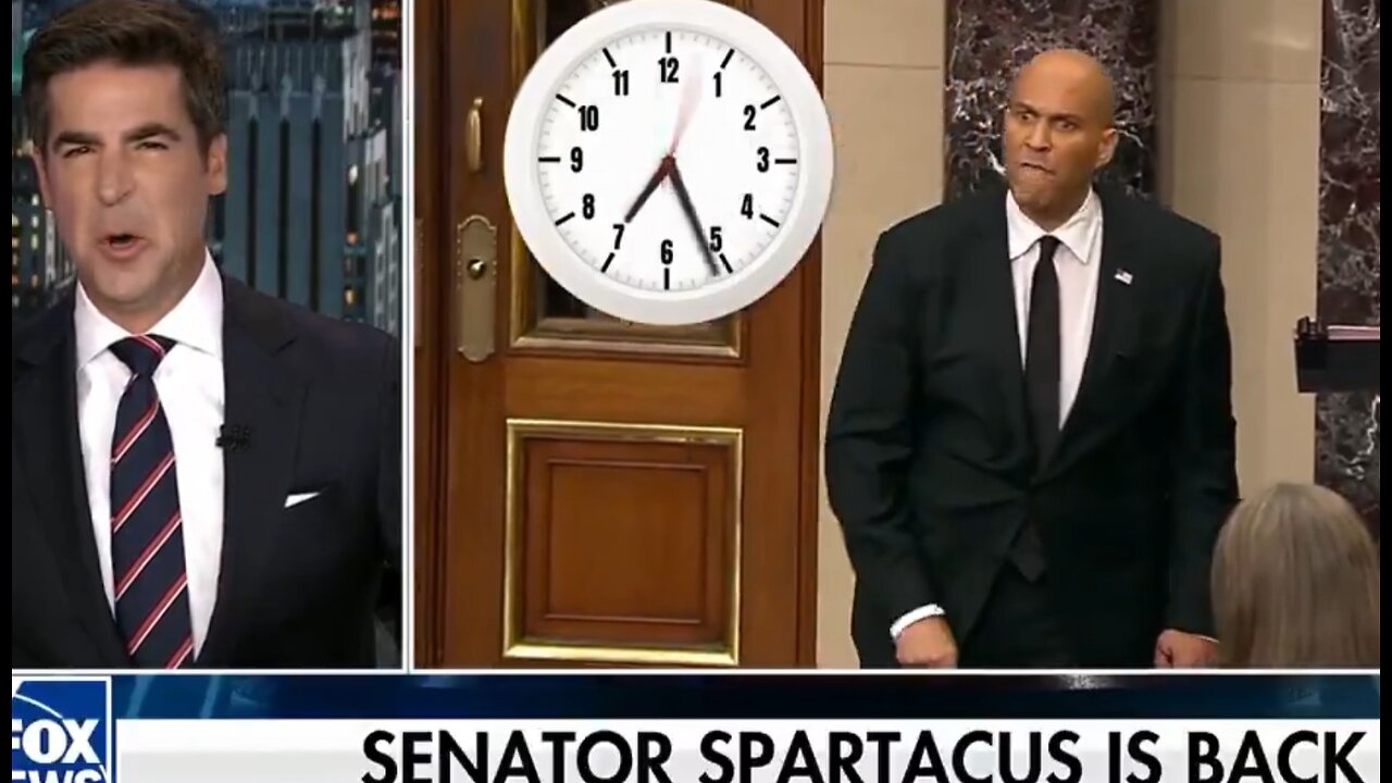 COKE HEAD Democrat Senator Cory Booker delivering an overnight speech for over 13 hours