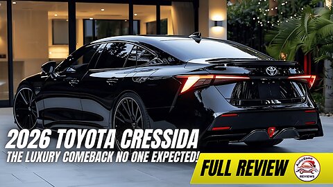 2026 Toyota Cressida – The Luxury Comeback No One Expected!