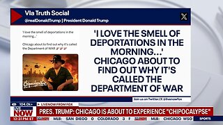 Trump threatens Chicago with "Chipocalyspe" 'the smell of deportations in the morning'