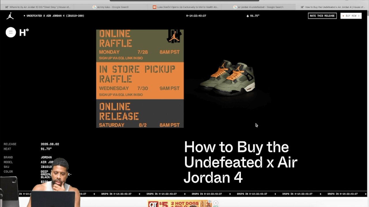 MY FIRST LIVE STREAM | WHY IT TOOK ME ALL DAY | AIR JORDAN 10 COMES OUT TOMORROW | SKINNY LUKA | HOW IS LIFE?