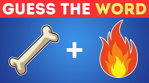 Guess the Word by Emoji? #trending #quiz #emojichallenge #rumble #animation