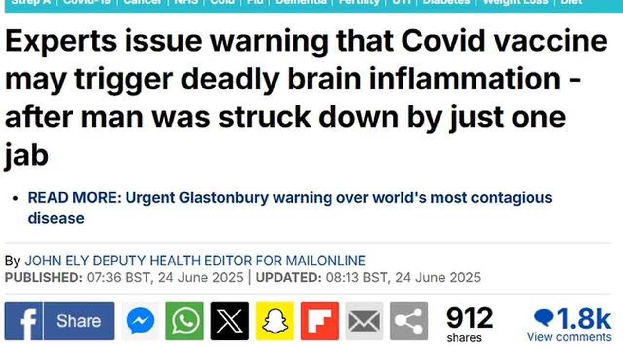 Experts issue warning that Covid vaccine may trigger deadly brain inflammation