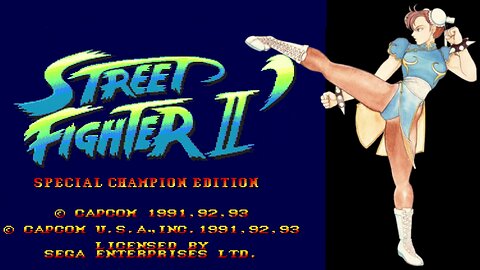Street Fighter II: Special Champion Edition (Sega Genesis) - Chun Li gameplay [Champion mode]