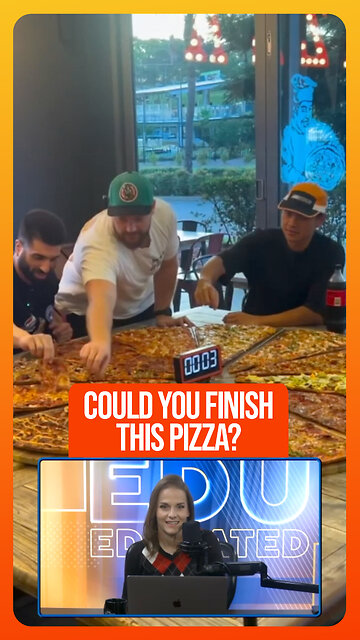 🍕 Challenge. Finish This Massive Pizza With 6 Friends Or Pay $2,000!
