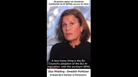 Elsa Widding - All parties agree we should be monitored via AI (GPAI)