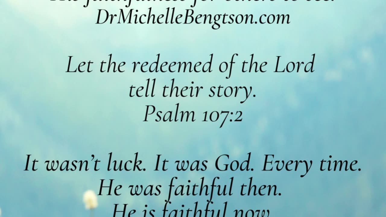 Testify to God's Goodness