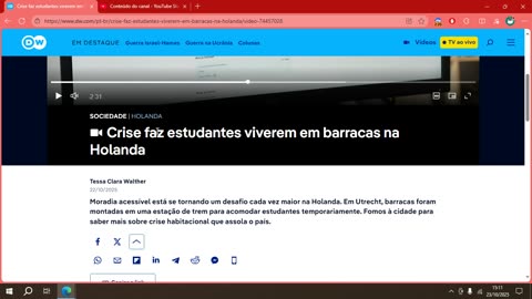 Crise faz estudantes viverem em barracas na Holanda.mp4