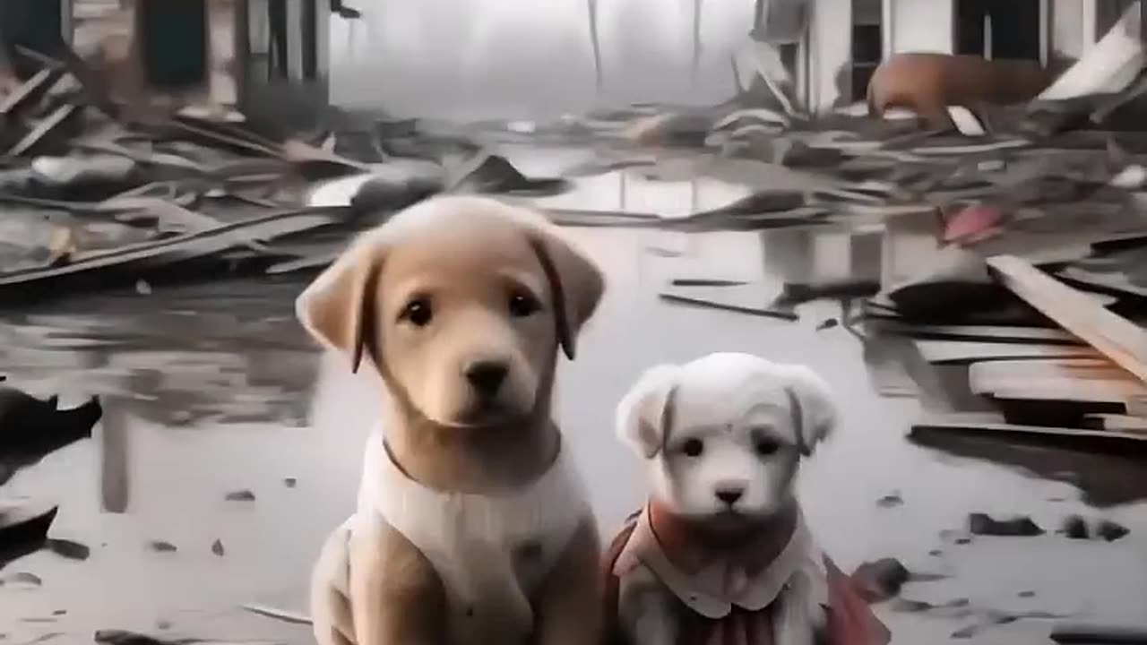 Poor_puppy_is_saved_by_Hanuman_Ji_🙏._The_kindness_of_friends._#shorts_#monkey_#dostpappu