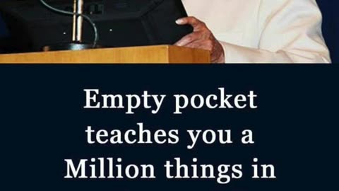 The Wisdom of Empty Pockets