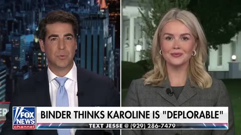 Karoline Leavitt has a message for Karine Jean-Pierre.