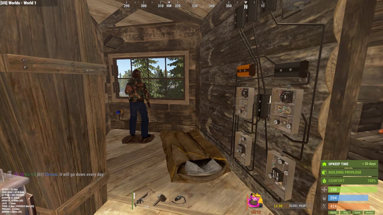 How to make a ON/OFF loop with electricity - Rust