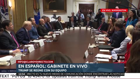 🇺🇸 EN VIVO EN ESPAÑOL | Reunión de Gabinete del Presidente Trump desde la Casa Blanca