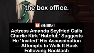 Amanda Seyfried Calls Charlie Kirk ‘Hateful’