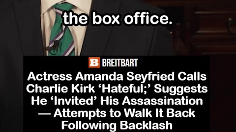 Amanda Seyfried Calls Charlie Kirk ‘Hateful’