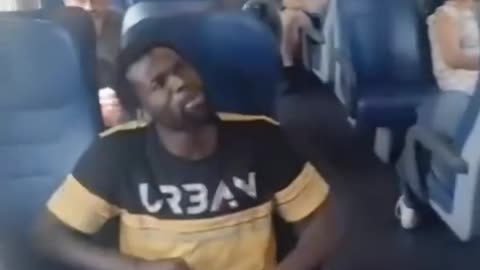 Fake asylum seeker without a ticket wants to travel for free and talks rudely to female conductor