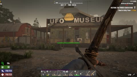 7 Days to Die Clearing the UFO Museum